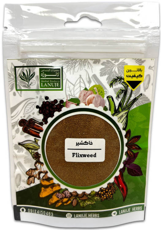 خاکشیر خشک ممتاز لانوژه (Descurainia sophia) در پاکت زیپدار ۶۰ گرمی با ابعاد ۱۷×۲×۱۱ سانتیمتر